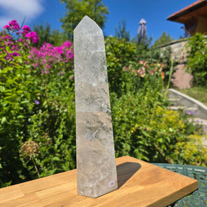 Bergkristall, Quarz, Obelisk geschliffen - 31x8x6 cm - Nr 99