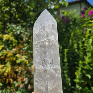 Bergkristall, Quarz, Obelisk geschliffen - 31x8x6 cm - Nr 99