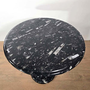Table basse avec Orthoceras et ammonites - pierre naturelle fossile - n°9