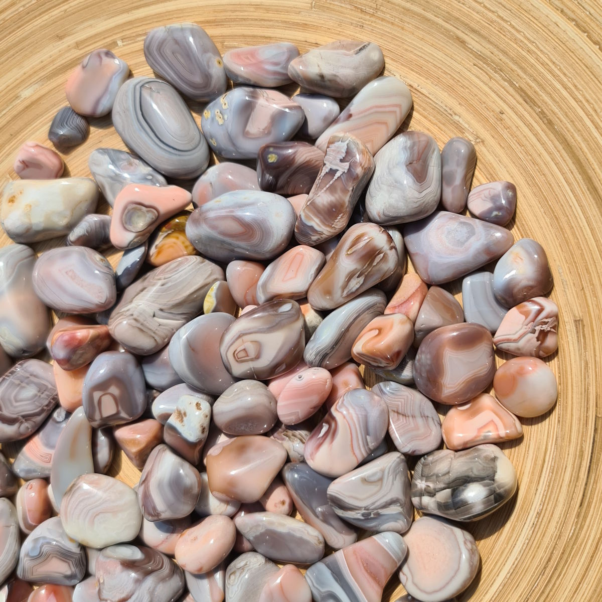 Achat Botswana rosa - Handschmeichler