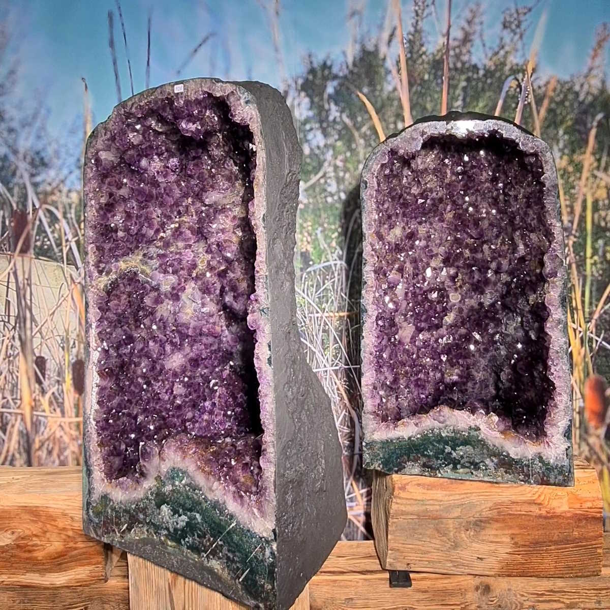 Amethyst Geodenpaar Steinwelten 