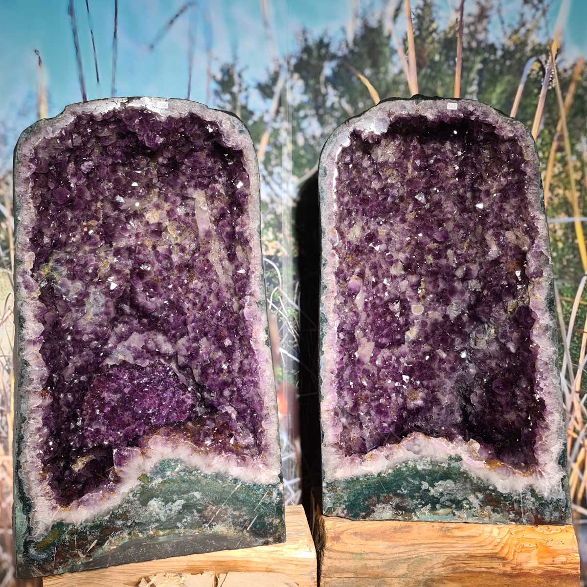 Amethyst Geodenpaar Steinwelten 