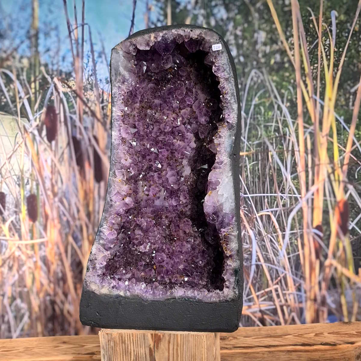 Amethyst mit Achat Rand 