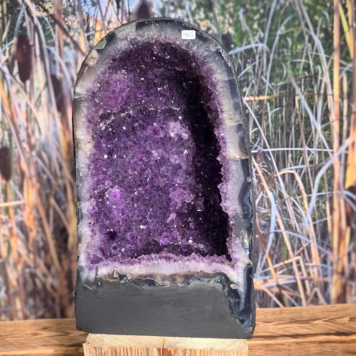 Amethyst Druse mit kleinen Kristallen