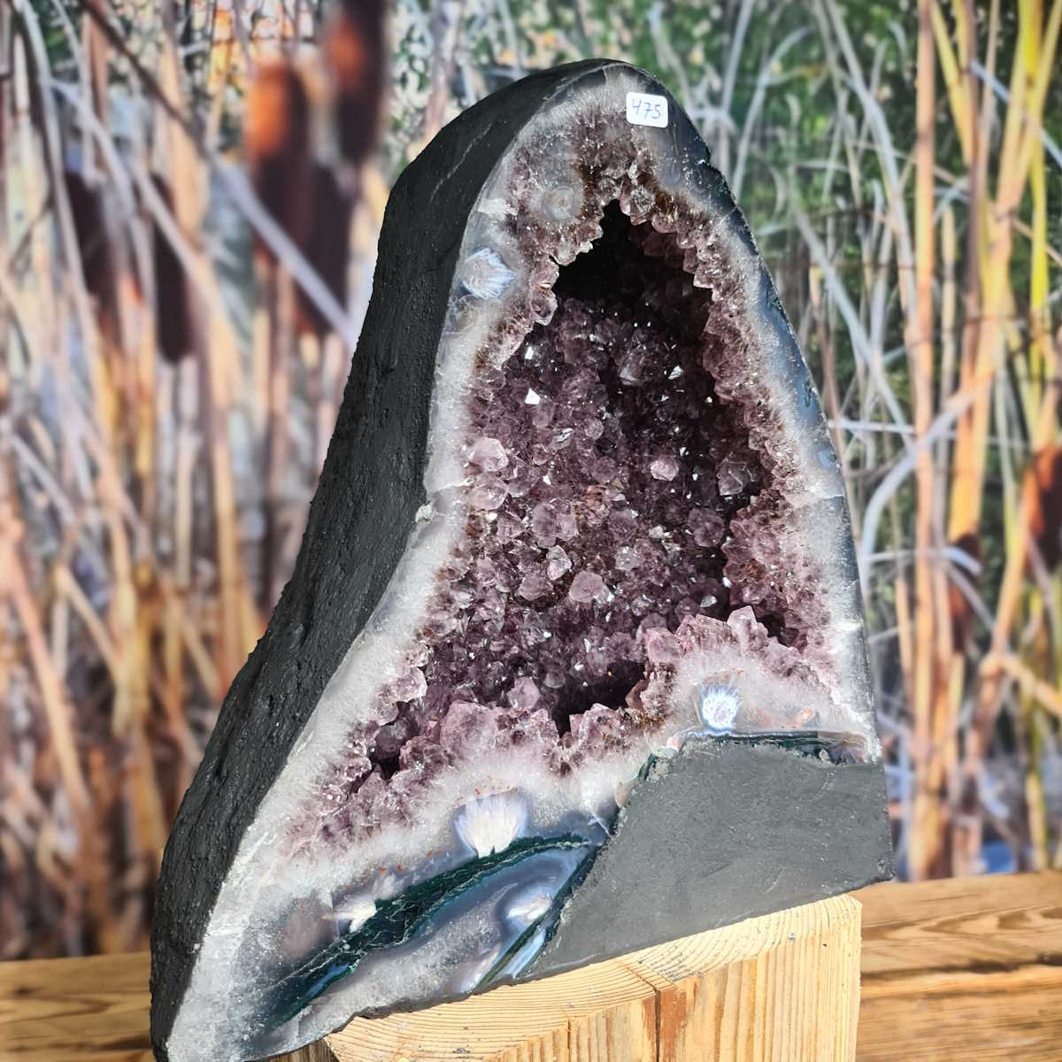 Amethyst mit Chalcedon 