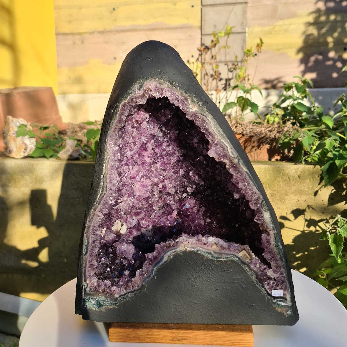 Amethyst mit Calcit 
