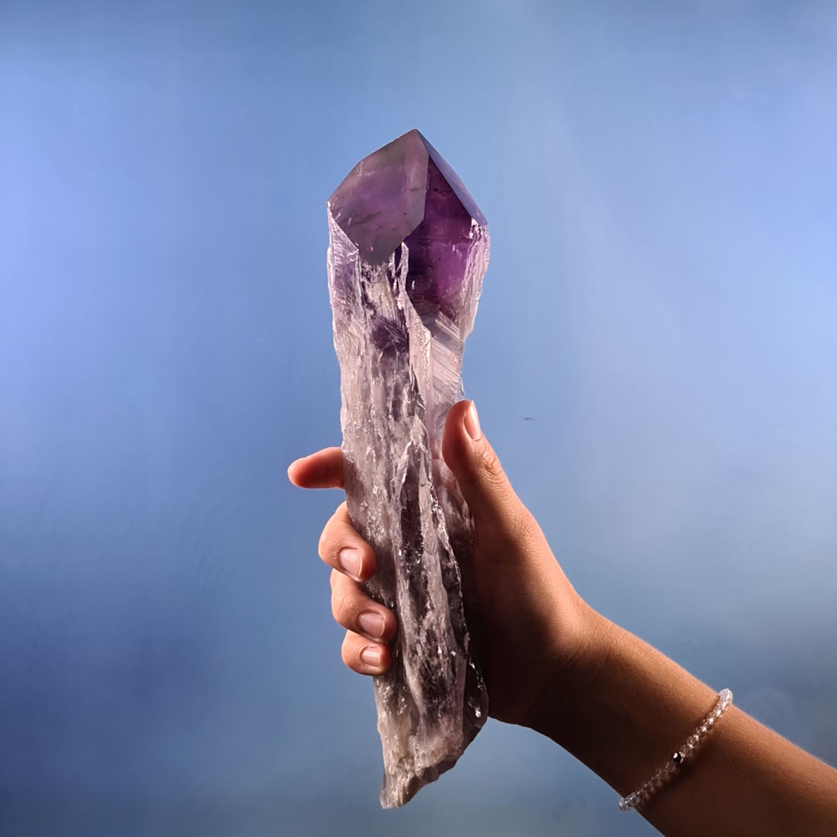 Rohe Amethyst Spitze