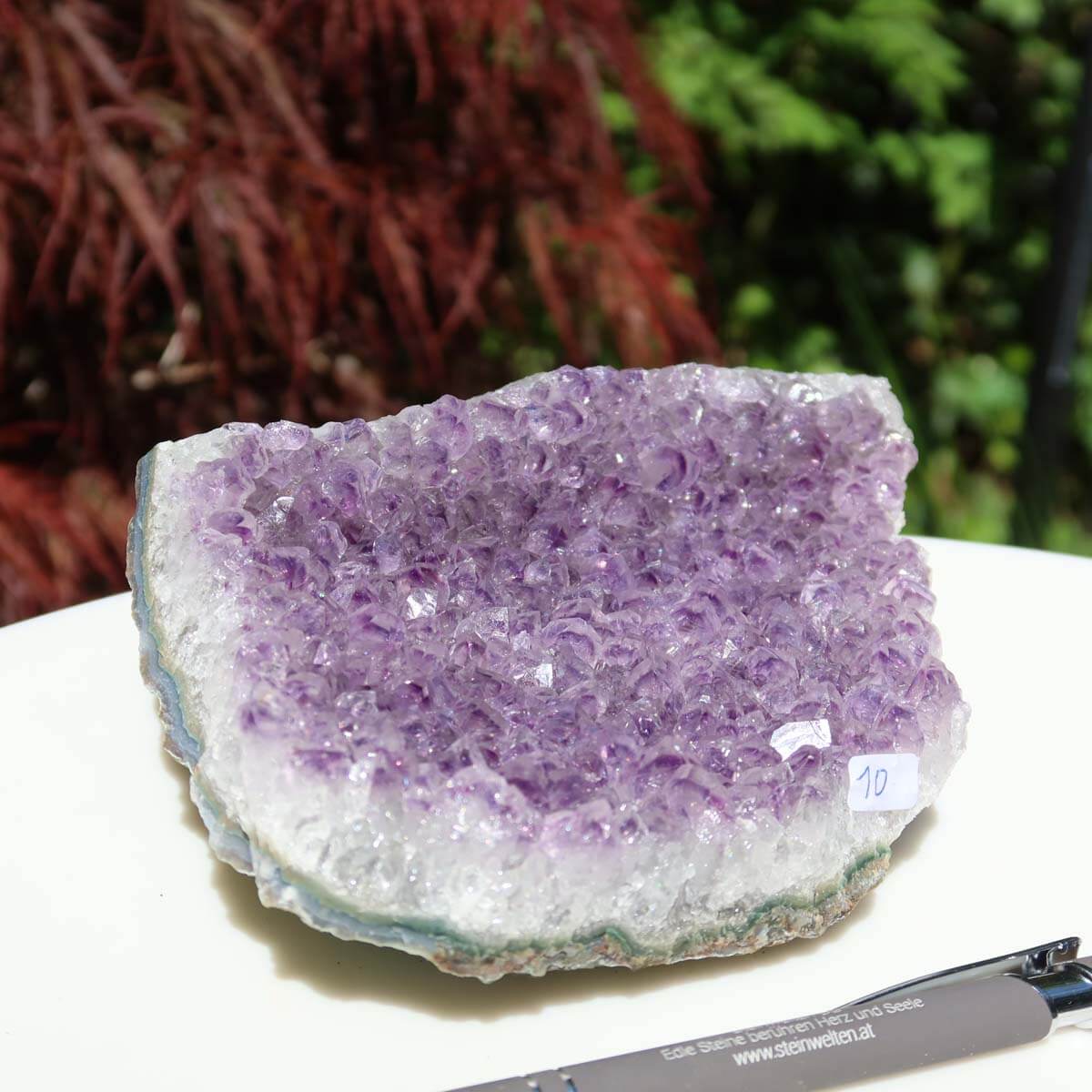 Amethyst Drusen Stück 1A Qualität 18x10cm, einzigartiges Unikat Nr. 10, natürliche Schönheit und energiespendende Kraft, Uruguay.