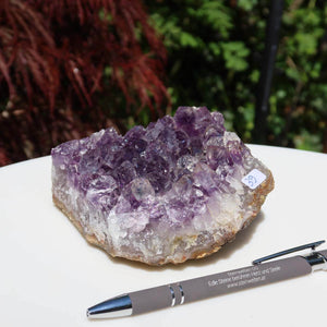 Amethyst Drusen Stück 1A Qualität aus Uruguay mit tieflila Kristallen, erhältlich im Onlin Shop, 10x10cm Größe.