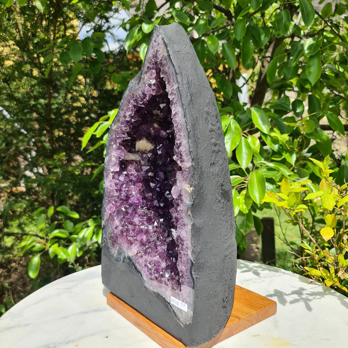 Amethyst Druse mit Chalcedon Rand Nr. 216