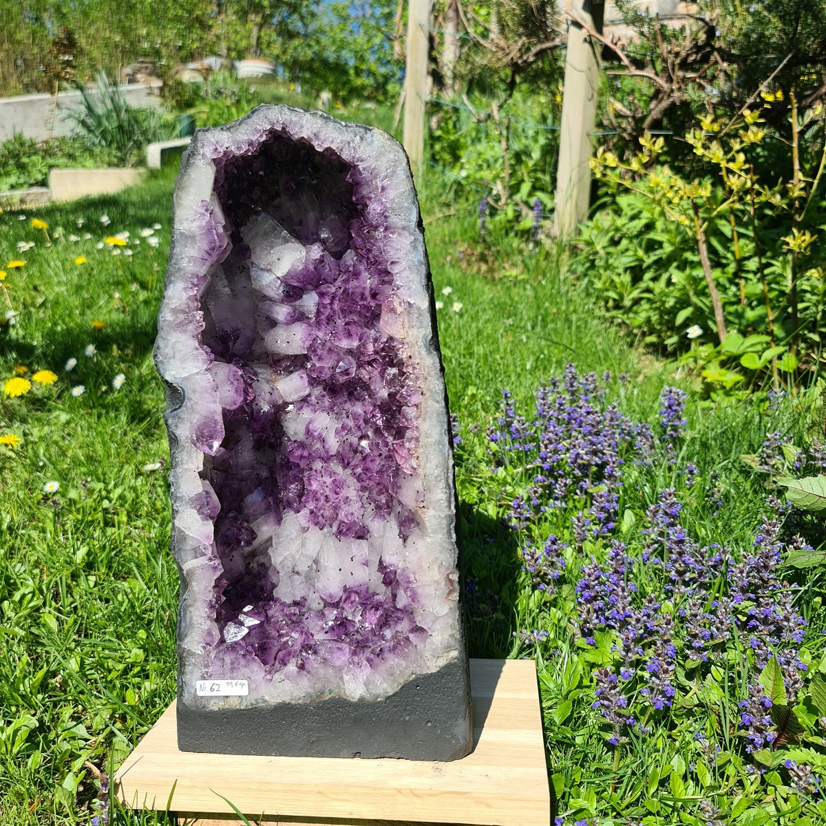Amethyst mit großen Spitzen Nr. 62