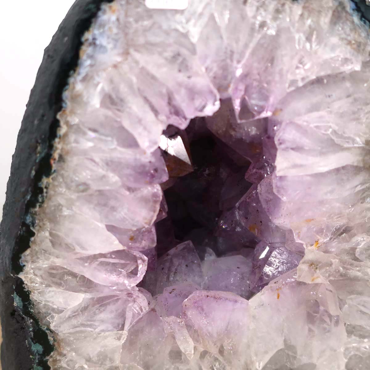 Amethyst Druse – Geode - 21x17x14cm und 7,4kg – Steinwelten OG - Nr. 115 with bright lavender crystals from Brazil