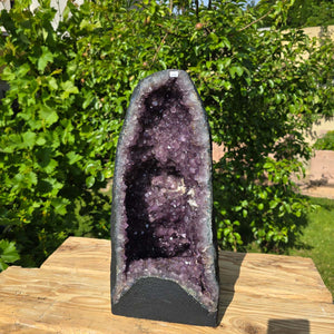 Amethyst Druse – Geode - 48x24x23cm und 23,6kg – Steinwelten OG - Nr. 146, ideal für Wohnbereiche und Therapieräume.