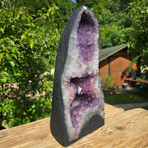 Amethyst Druse – Geode - 48x24x18cm und 21,4kg – Steinwelten OG - Nr. 147, ideal for unique home and professional space decor