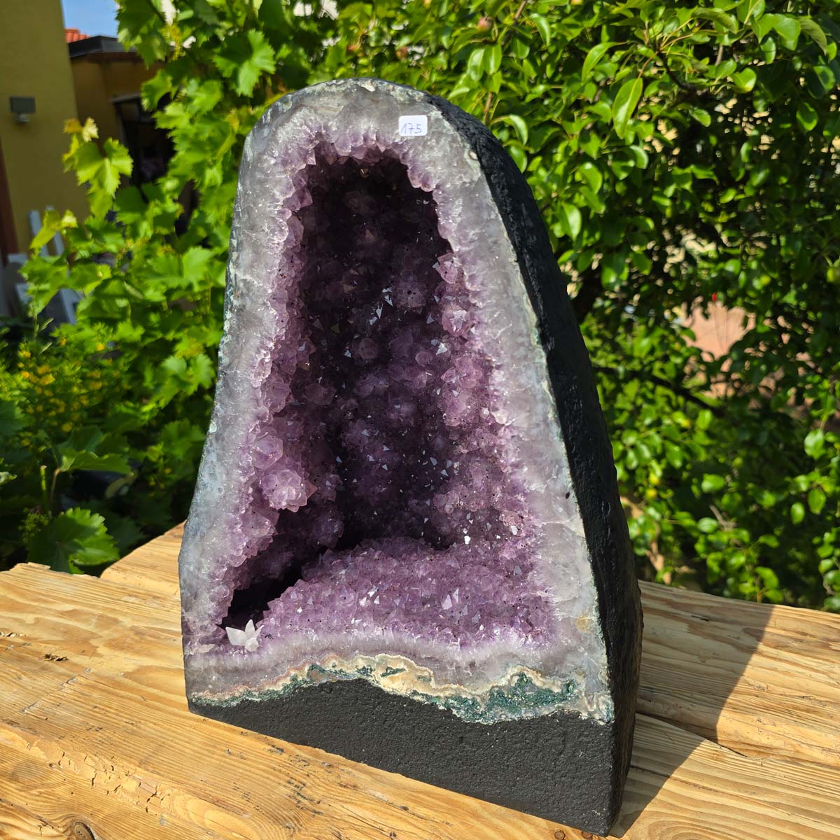 Amethyst Druse – Geode - 37x30x22cm und 23,8kg – Steinwelten OG - Nr. 175, perfect for enhancing elegant interiors.