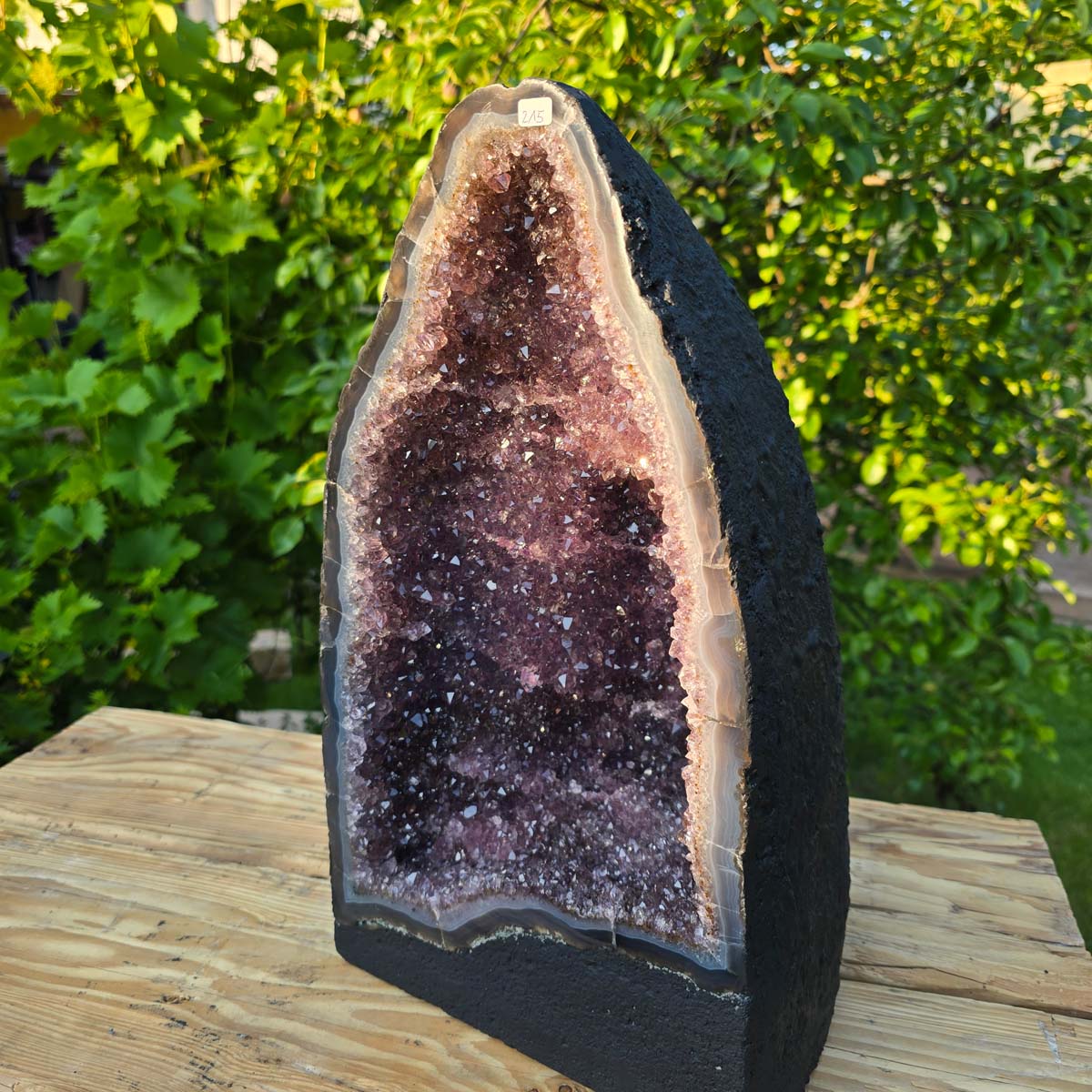 Amethyst Druse – Geode - 40x24x19cm und 17,4kg – Steinwelten OG - Nr. 215 for elegant decor and holistic healing.