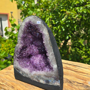 Amethyst Druse – Geode - 25x20x12cm und 7kg – Steinwelten OG - Nr. 257, displaying vibrant purple crystals, suitable for decor or therapy.