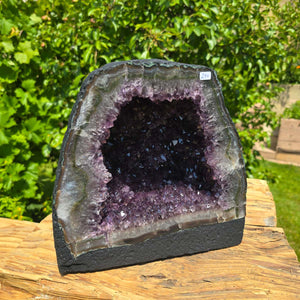 Amethyst Druse – Geode - 24x25x16cm und 11,6kg – Steinwelten OG - Nr. 270, unique gemstone decor for elegant interiors
