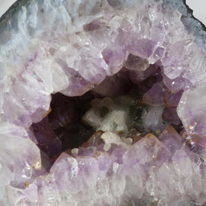 Amethyst Druse – Geode - 20x20cm und 7,2kg – Steinwelten OG - Nr. 280, featuring bright lavender crystals from Brazil.