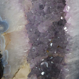 Amethyst Druse – Geode - 48x19cm und 16,6kg – Steinwelten OG - Nr. 308, helle Kristalle