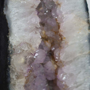 Amethyst Druse – Geode - 52x23cm und 25,9kg – Steinwelten OG - Nr. 309 with bright crystals from Brazil