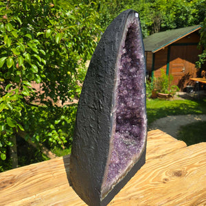 Amethyst Druse – Geode - 48x27x22cm und 22,8kg – Steinwelten OG - Nr. 50, perfect for elegant interiors and holistic spaces.