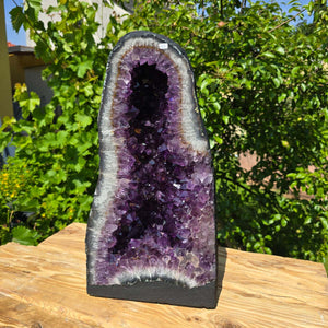 Amethyst Druse – Geode - 49x27x20cm und 26,8kg – Steinwelten OG - Nr. 73, unique gemstone decor for elegant spaces and meditation