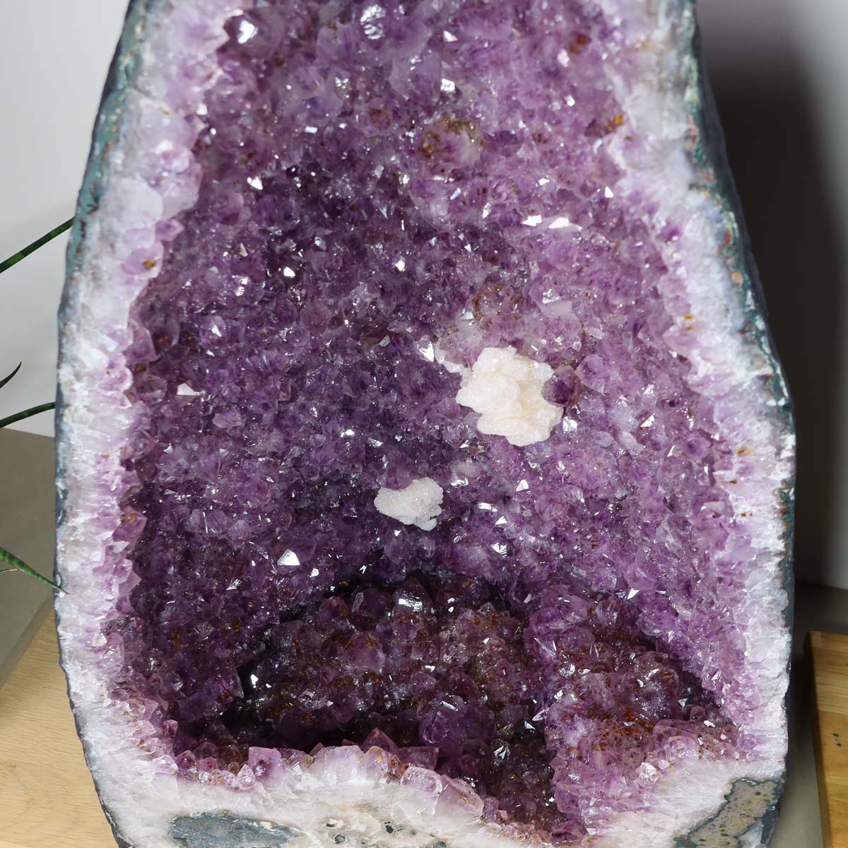 Amethystdrusen Paar 1A - 76kg - 35x51x26cm - Harmonie und Entspannung - UNIKAT 461, klärt und transformiert Raumenergien.