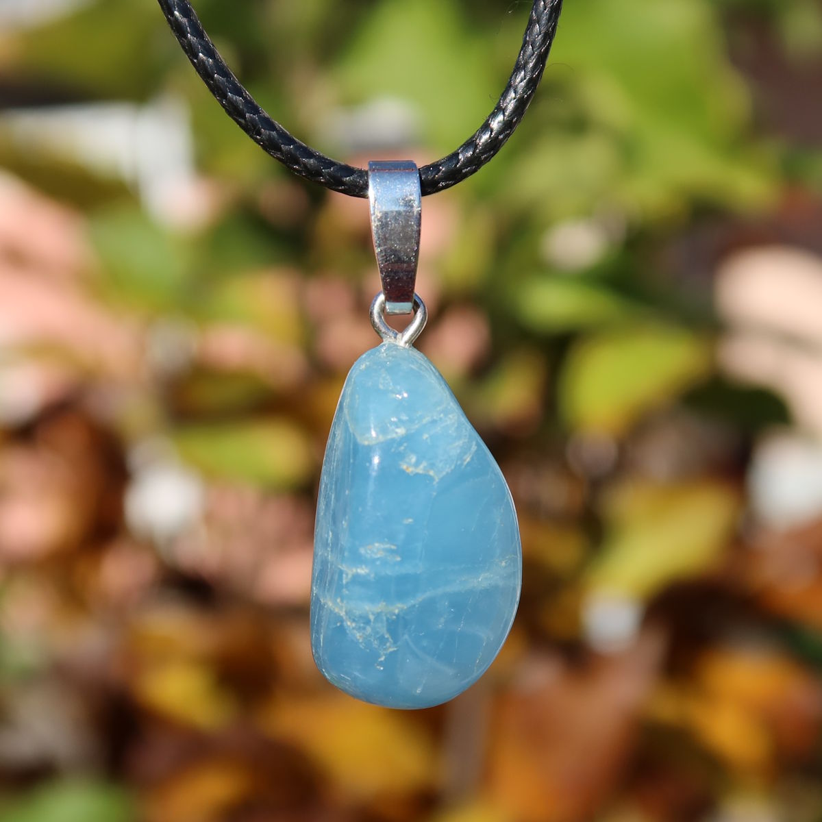 1A Qualität Aquamarin Anhänger 27mm - Ausgeglichenheit und frische Energie - UNIKAT Nr. 26, zarter hellblauer Schmuckstein