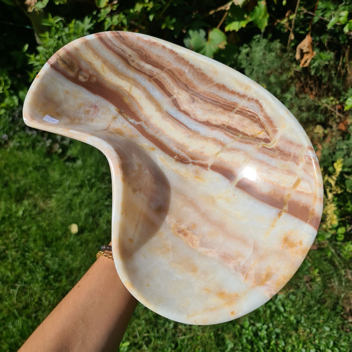 Kleine Aragonit Steinschale von Steinwelten