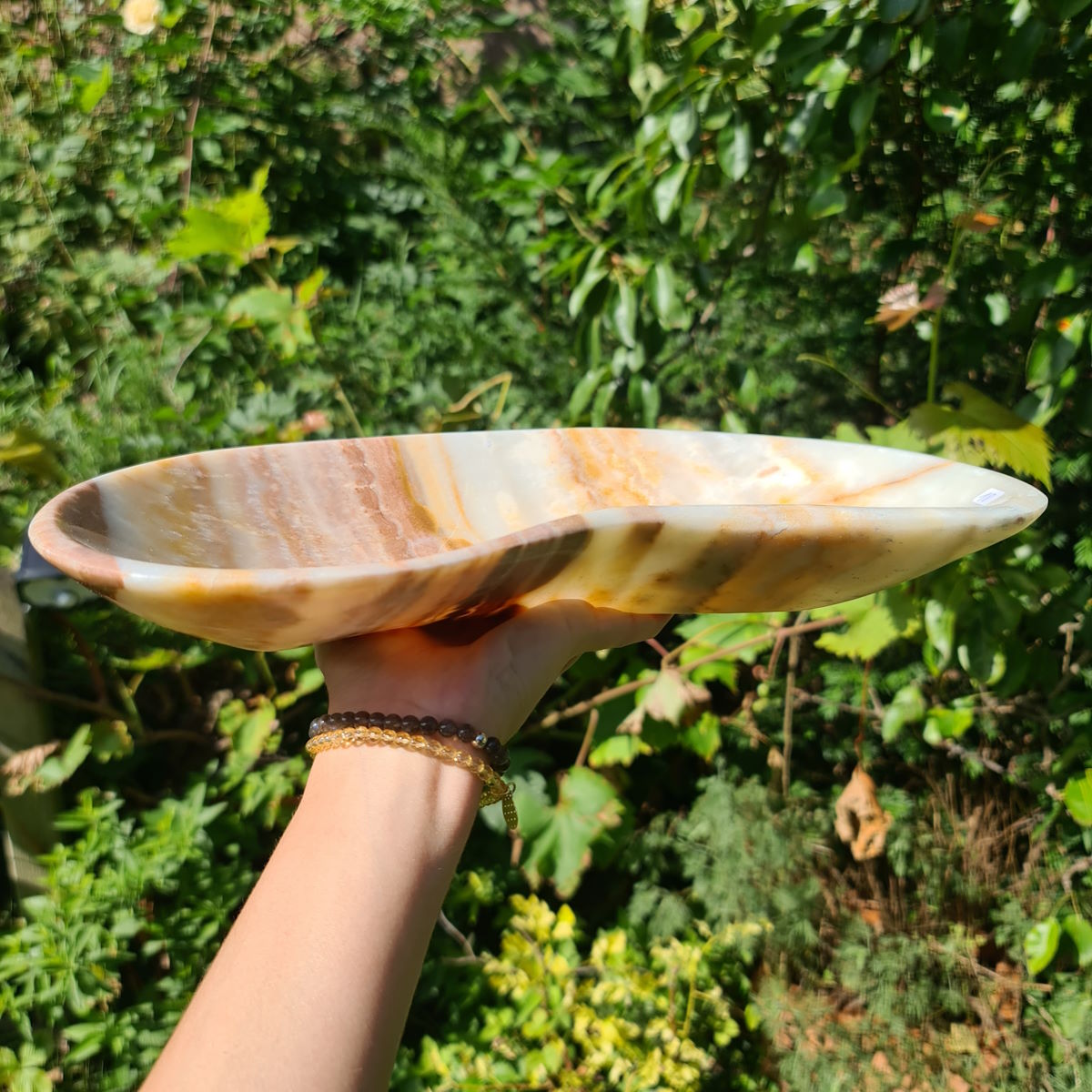 Aragonit Steinschale von Steinwelten 