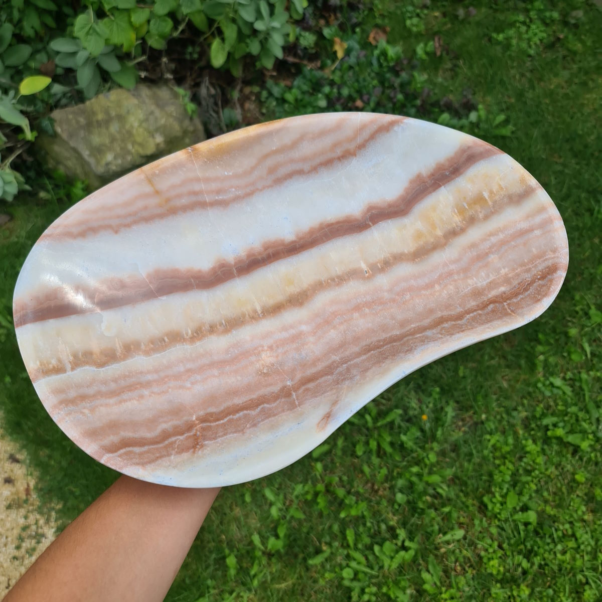 Aragonit Steinschale als Dekoration