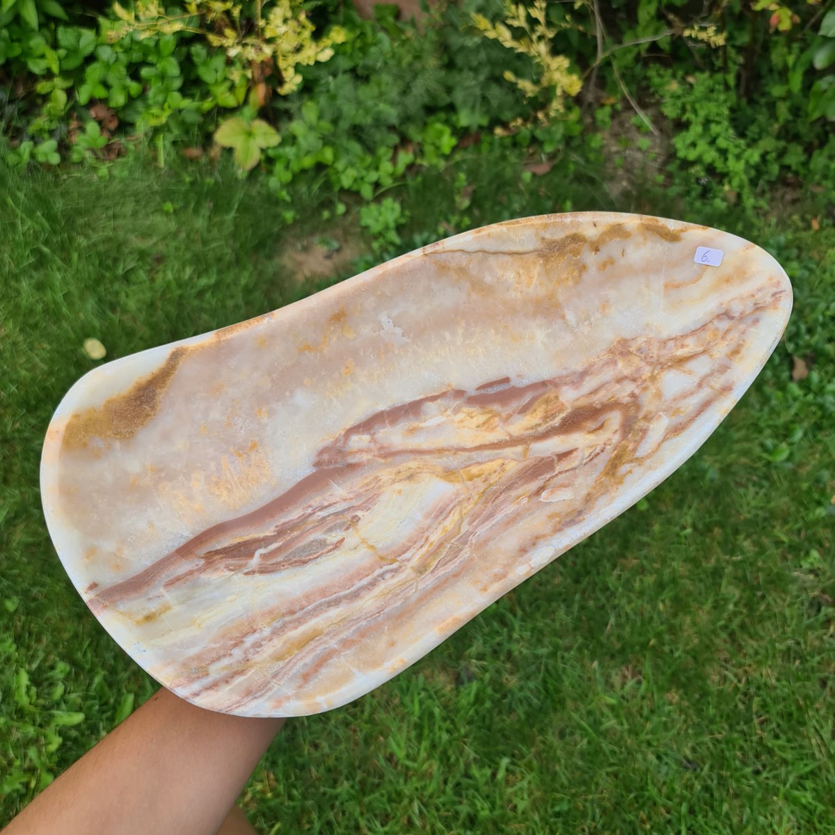 Große Stein Schale Aragonit