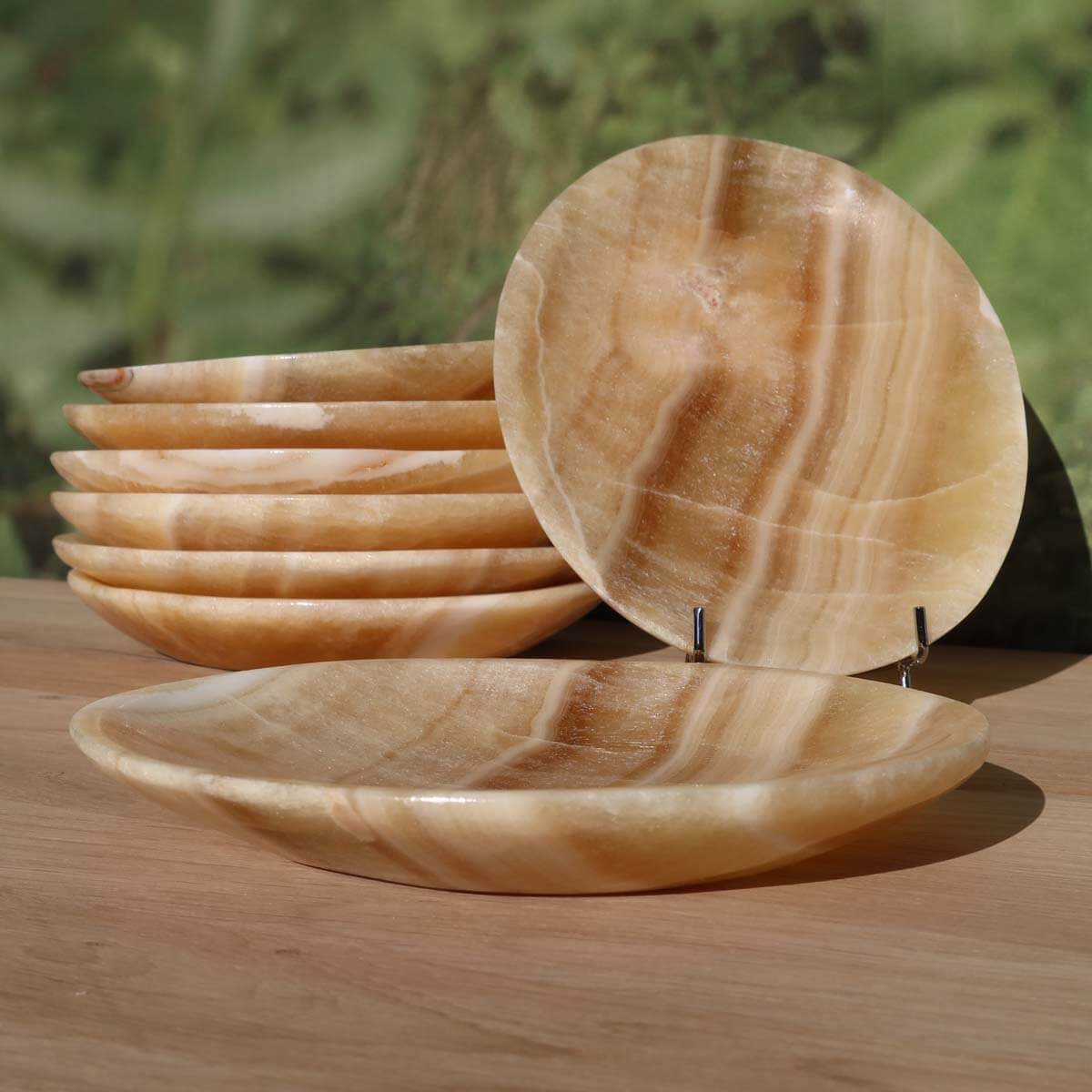 Aragonit Onyxmarmor Steinschale oval 17x13 cm, entspannend, dekorativ, Steinwelten Graz Wiener Neustadt.