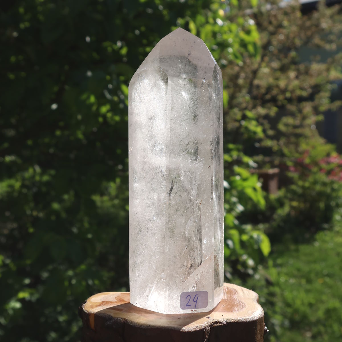 Bergkristall Obelisk geschliffen 