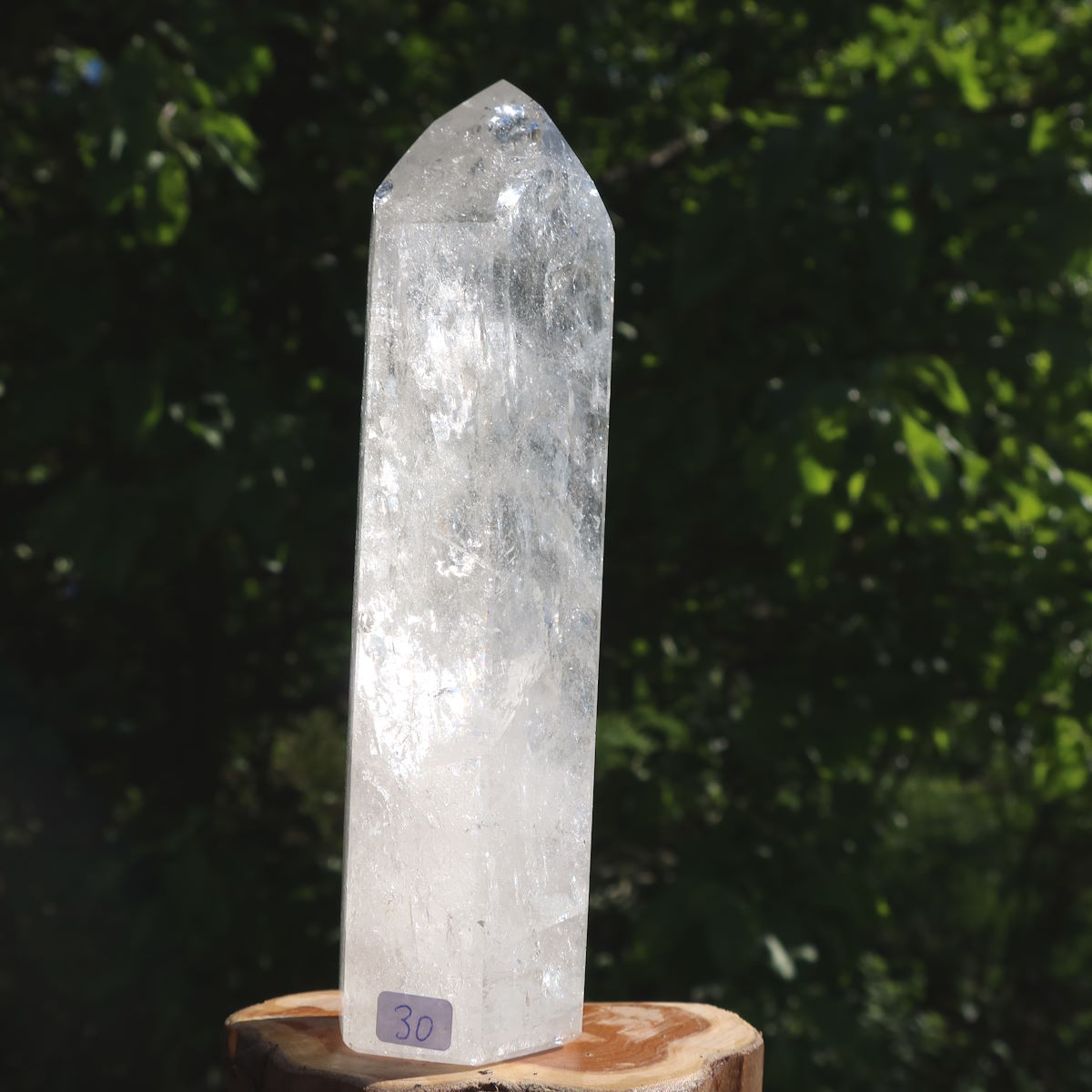 Bergkristall, Quarz Turm geschliffen 