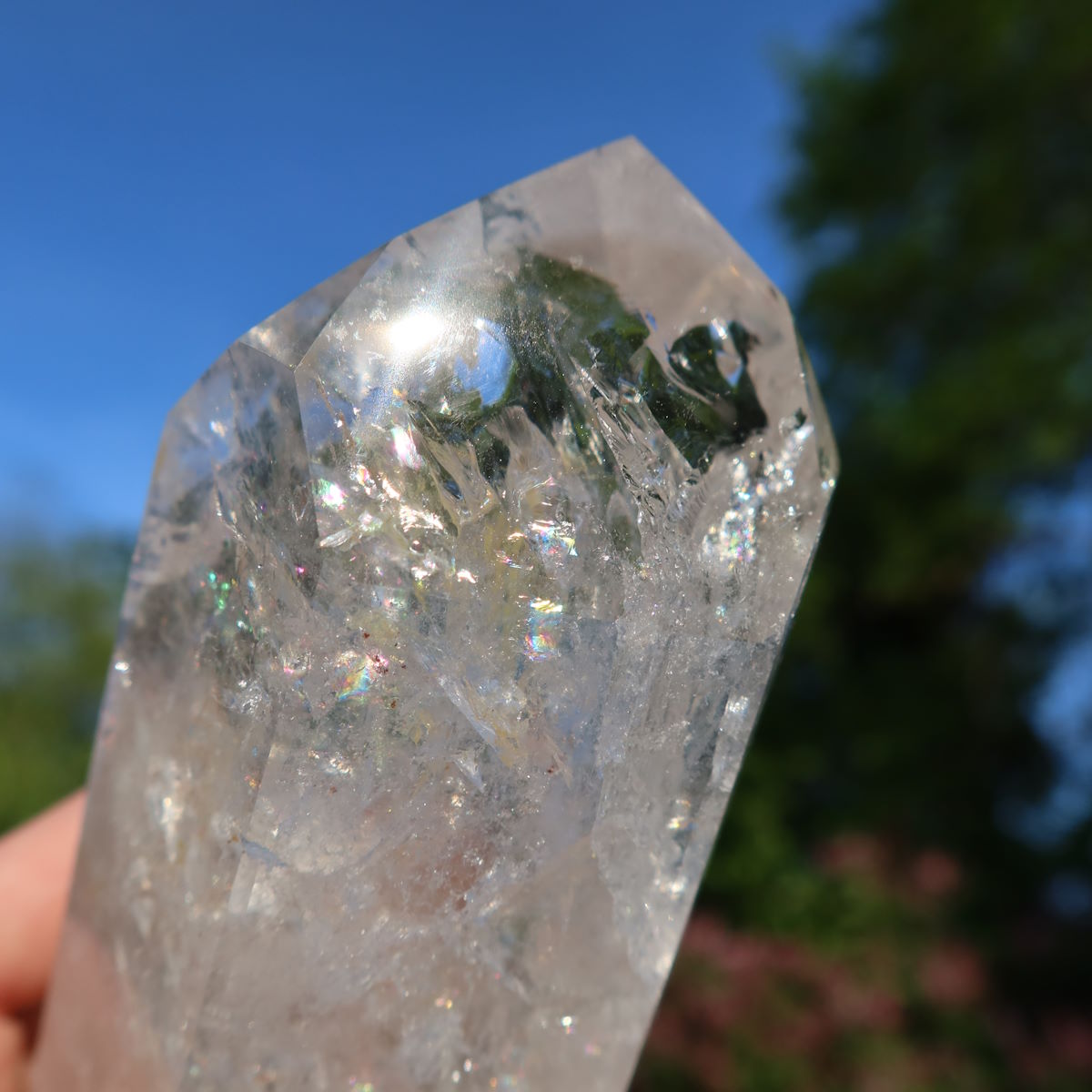 Bergkirstall, Quarz Turm geschliffen 