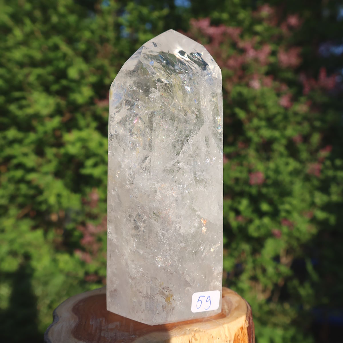 Bergkirstall, Quarz Turm geschliffen 