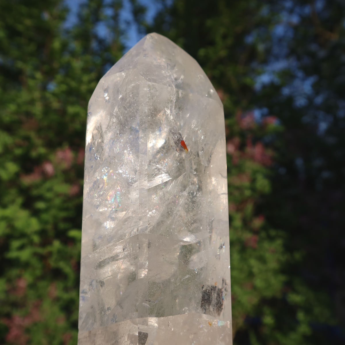 Bergkristall, Quarz, Obelisk geschliffen 
