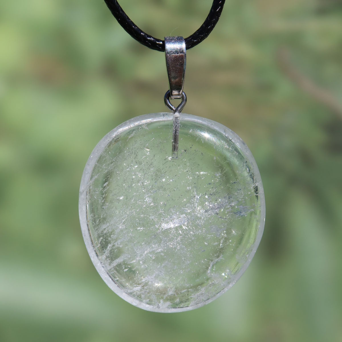 Bergkristall Anhänger 35mm für Klarheit und Stabilität, erhältlich bei Steinwelten online Shop, kaufen Unikat Nr. 16