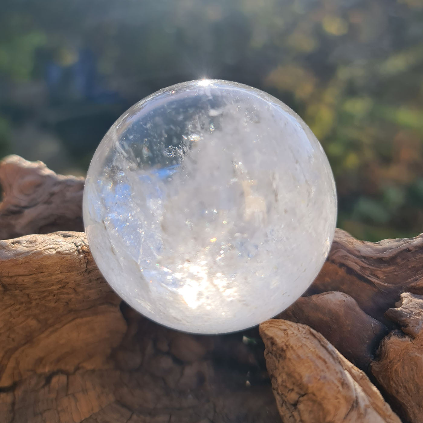 Kugel aus Bergkristall
