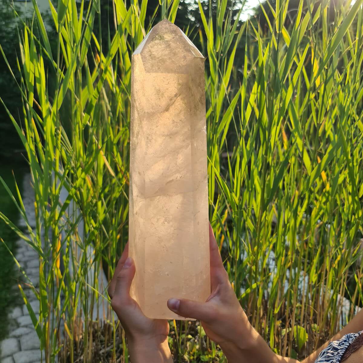 Großer Bergkristallturm geschliffen 