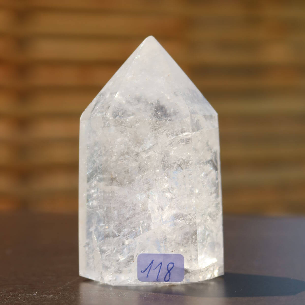 Bergkristall geschliffen als Obelisk 