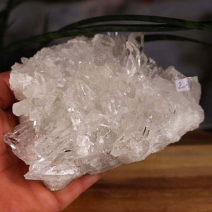 Bergkristall Stufe 1A Qualität, 6x13x10 cm - Klarheit und Fokus - UNIKAT Nr. 24, rohes Kristall aus Brasilien