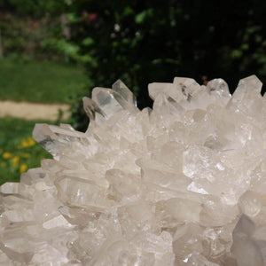 Bergkristall Stufe 1A Qualität, 5.9kg, klare Spitzen, Naturpur aus Brasilien, Rohkristall mit einzigartigen Wachstumsstrukturen.