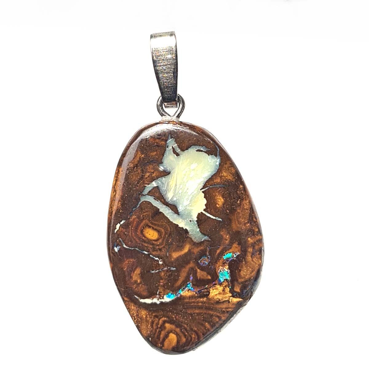 Boulder Opal Anhänger mit Öse