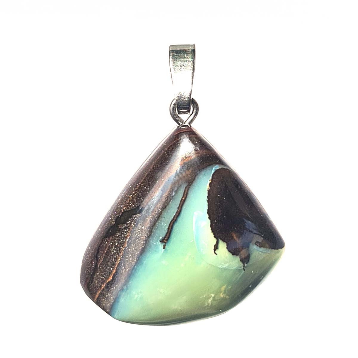 Boulder Opal Ketteanhänger von Steinwelten kaufen