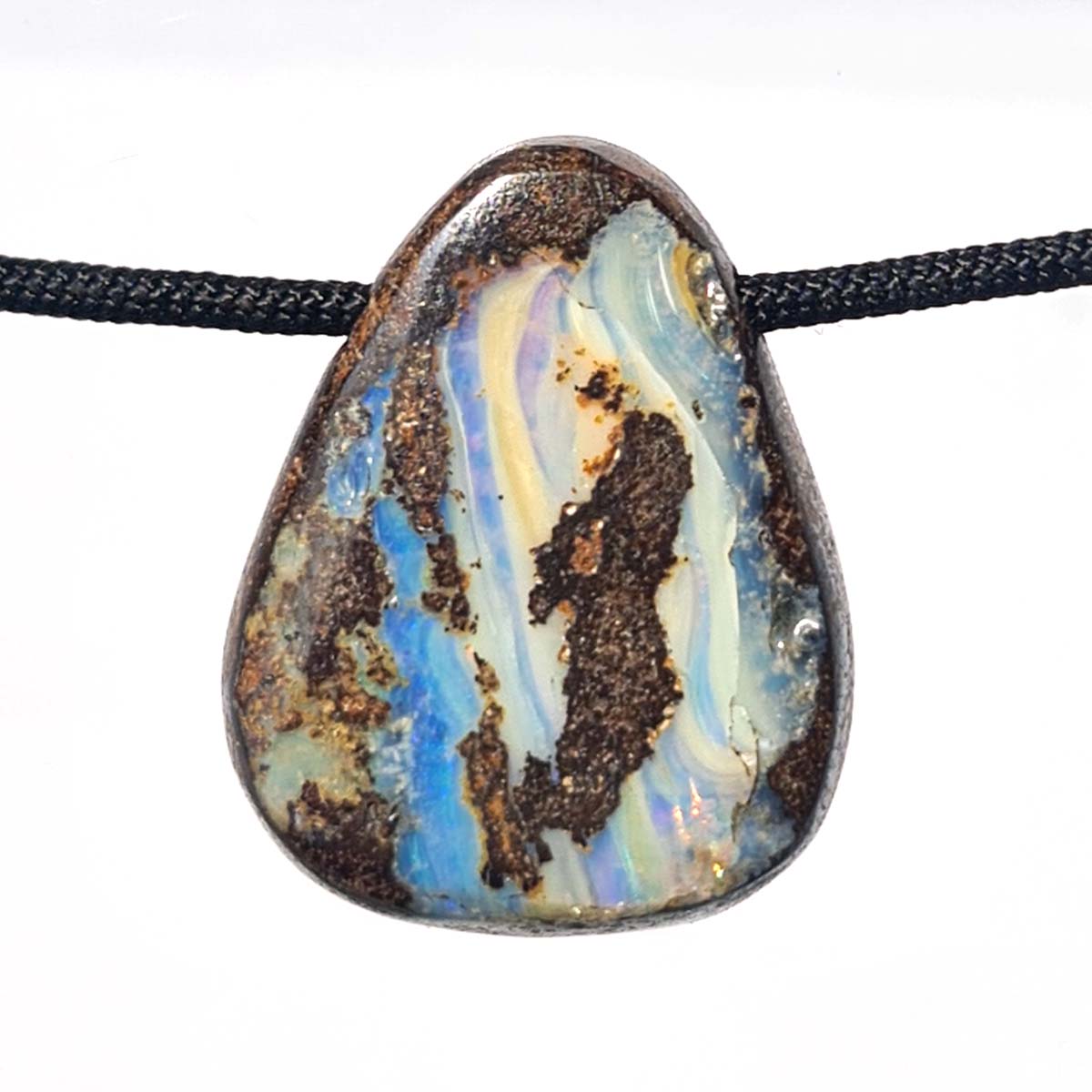 Hochwertiger Boulderopal Anhänger von Steinwelten