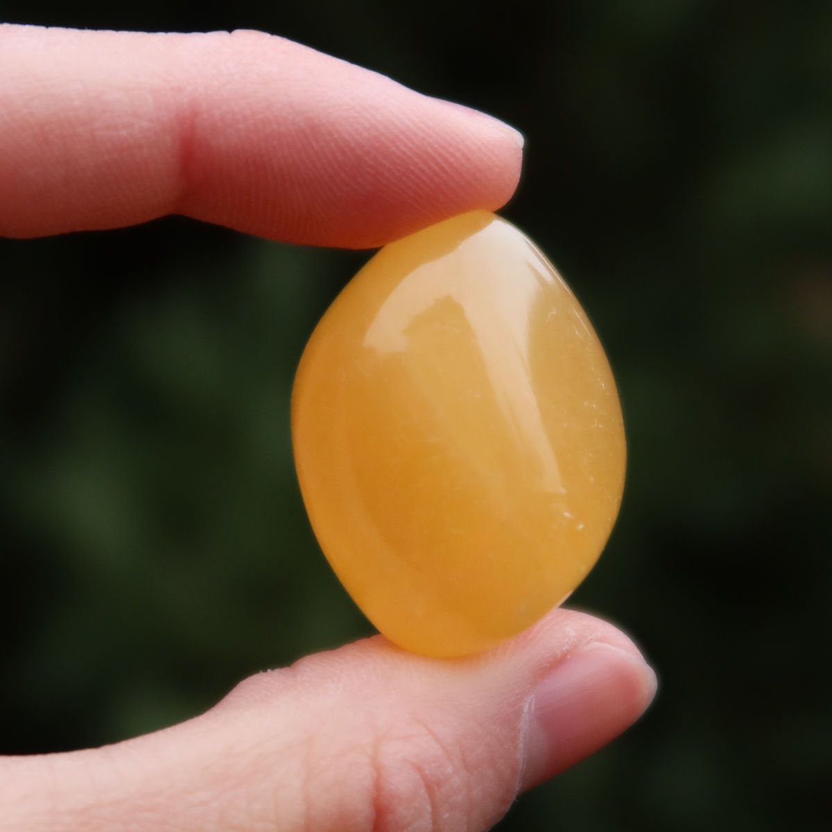 Calcit orange Handschmeichler - Selbstvertrauen und Positivität - Nr. 20