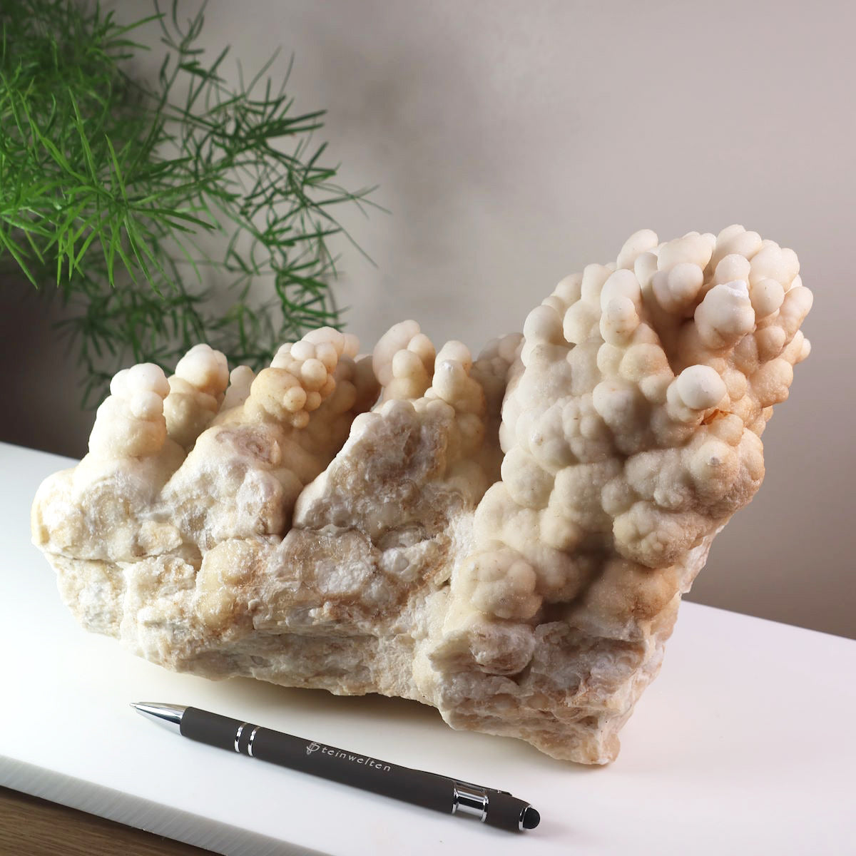 1A Aragonite naturelle sur matrice, pièce XL avec formation en grappes – Maroc – 4,2 kg – 21x16x6 cm – N°51